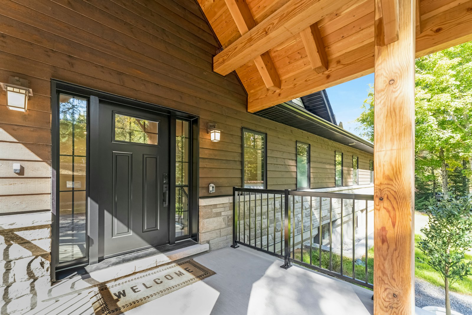 Front porch of a new house